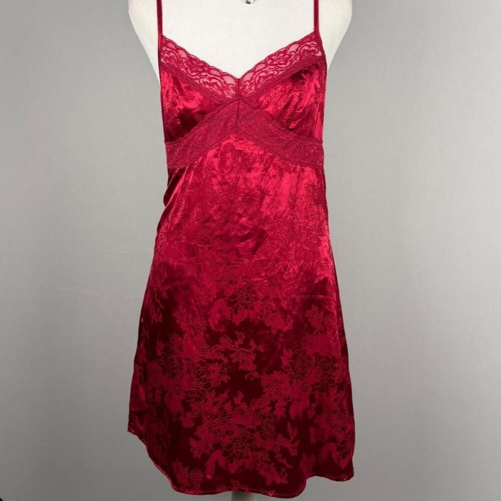 Shein Women's Red and Burgundy Dress
